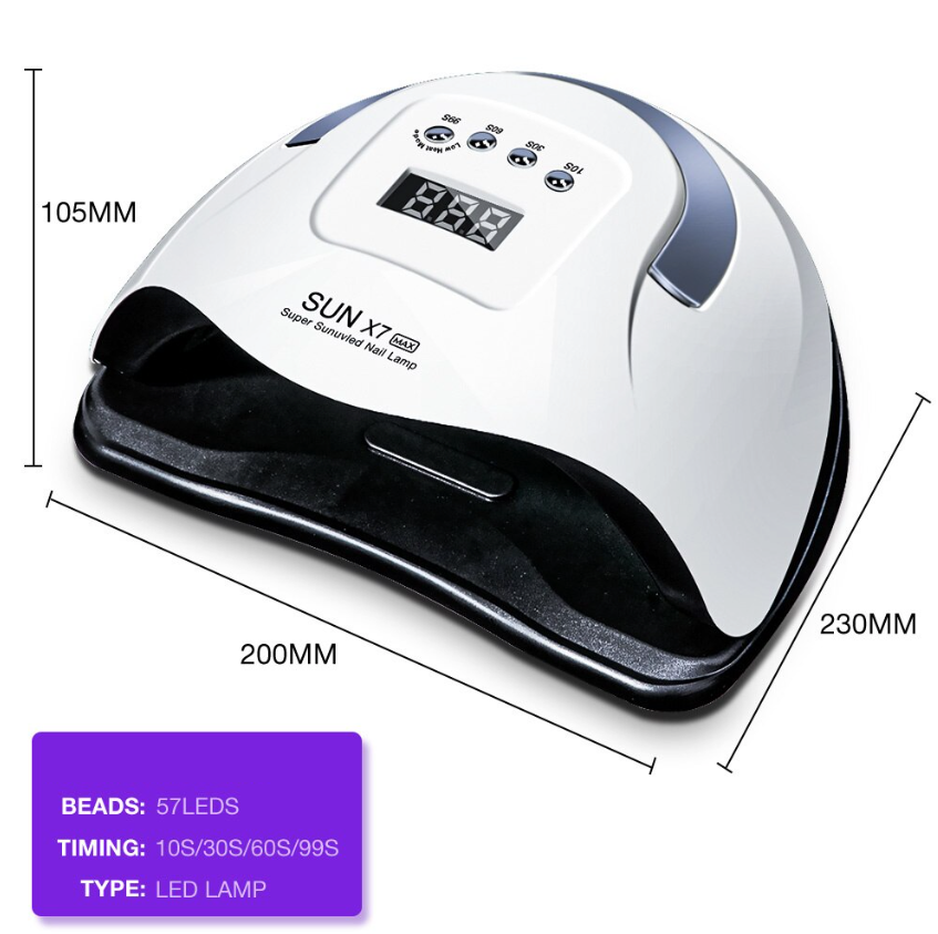 Lampara UV LED 220w Secadora de uñas de gel