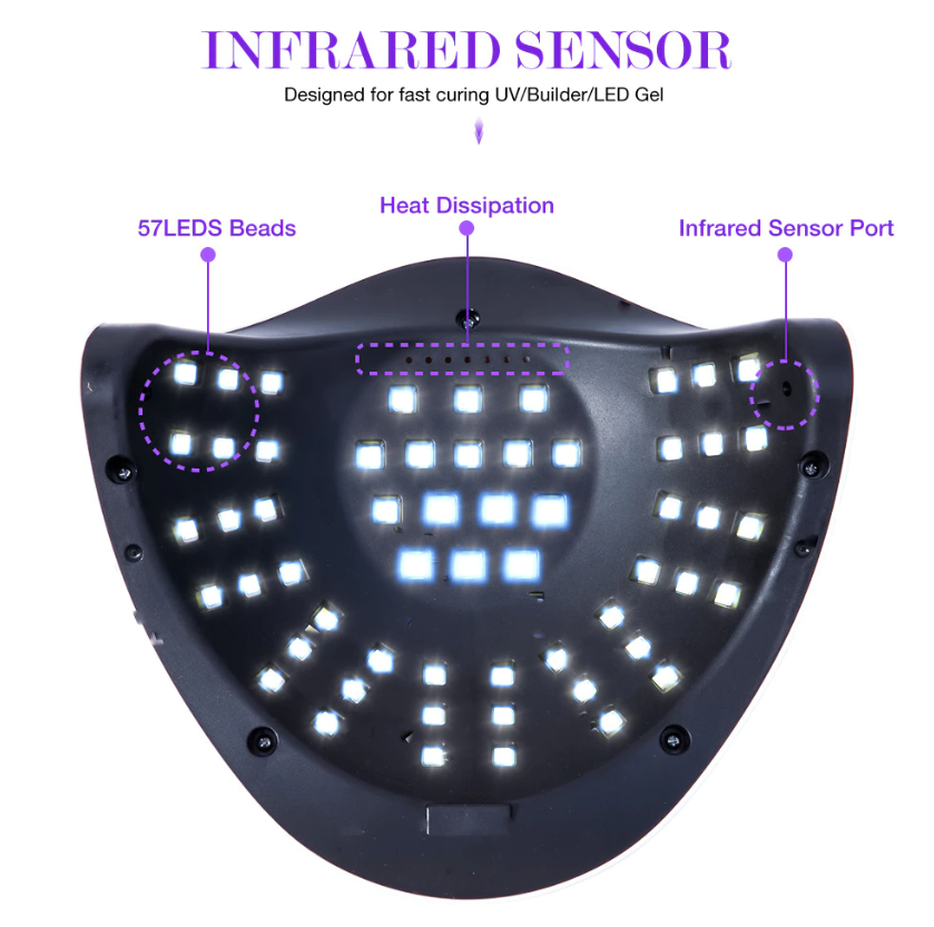 Lampara UV LED 220w Secadora de uñas de gel