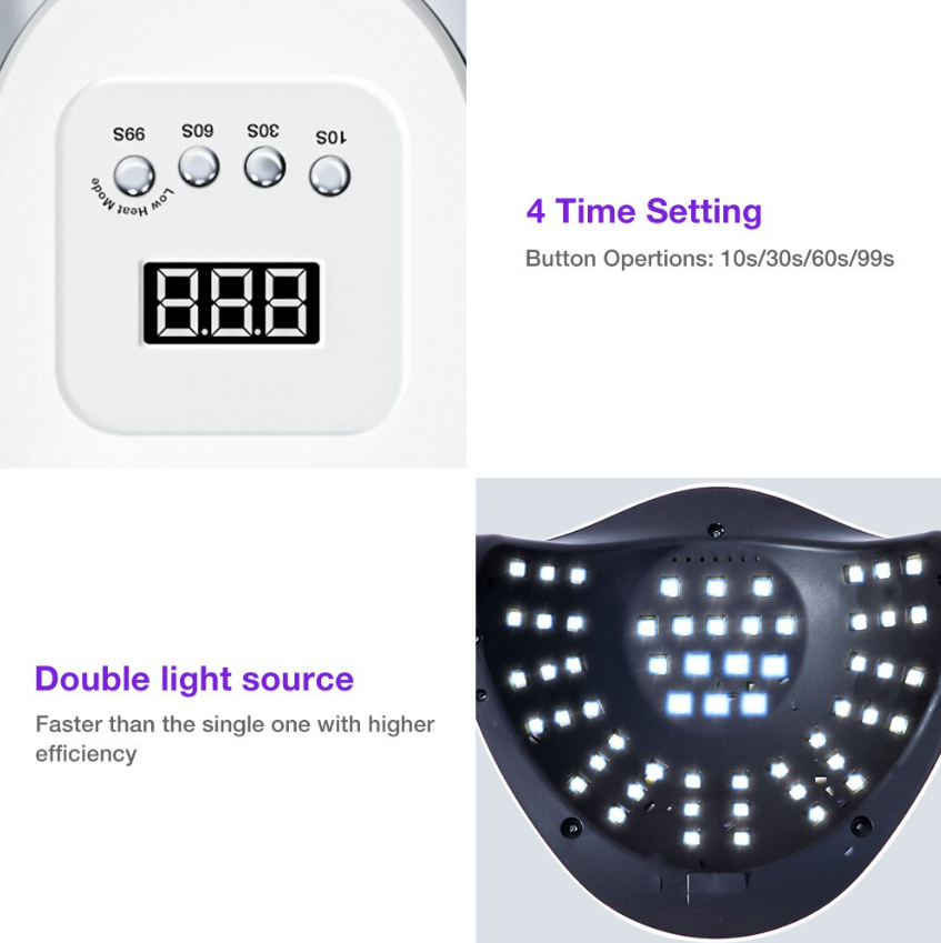 Lampara UV LED 220w Secadora de uñas de gel