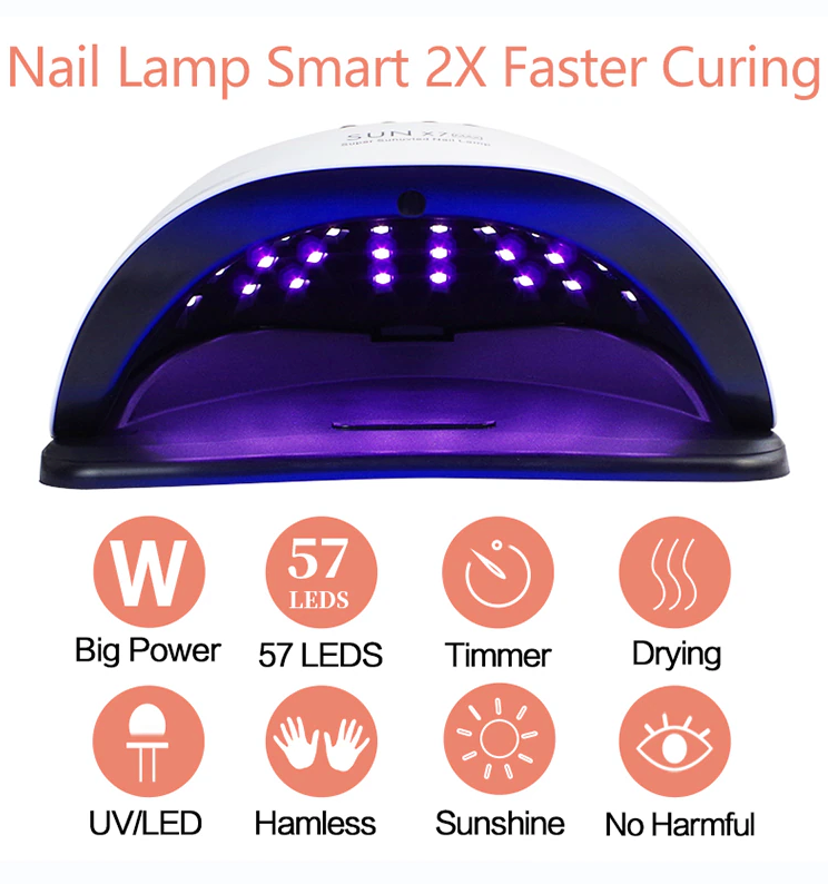 Lampara UV LED 220w Secadora de uñas de gel