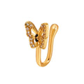 Anillo de nariz de mariposa en forma de U